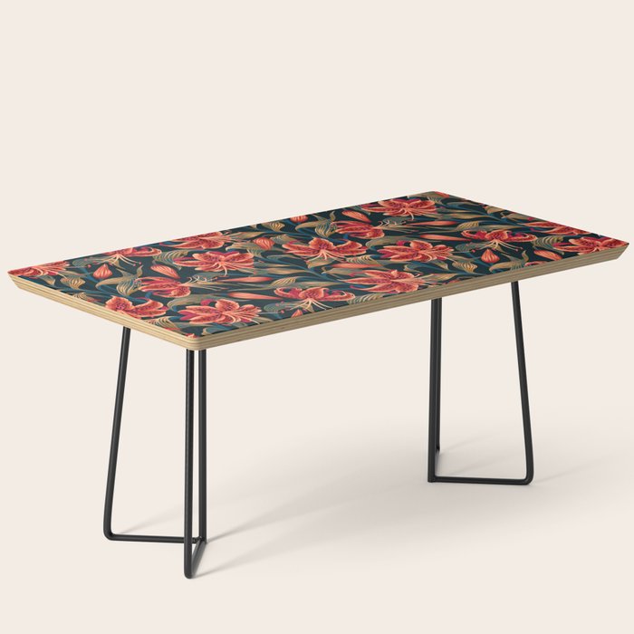 Tiger Lily - Orange Green Coffee Table Gallery Image 1