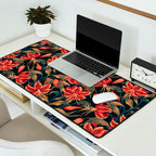 Tiger Lily - Orange Green Desk Mat Gallery Image 2