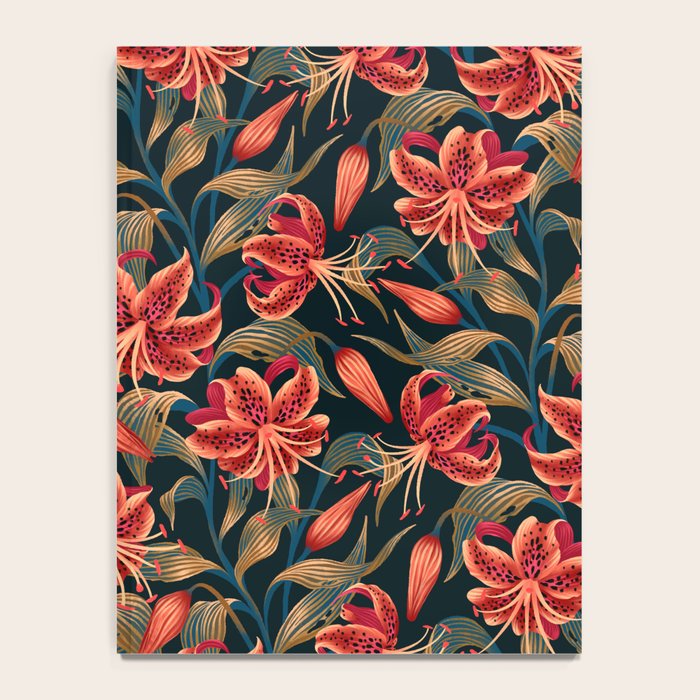 Tiger Lily - Orange Green Notebook Gallery Image 4