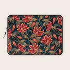 Tiger Lily - Orange Green Laptop Sleeve Gallery Image 1