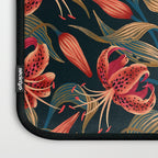 Tiger Lily - Orange Green Laptop Sleeve Gallery Image 3