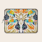 Tropical Toucans - Sepia Palette Laptop Sleeve Gallery Image 1