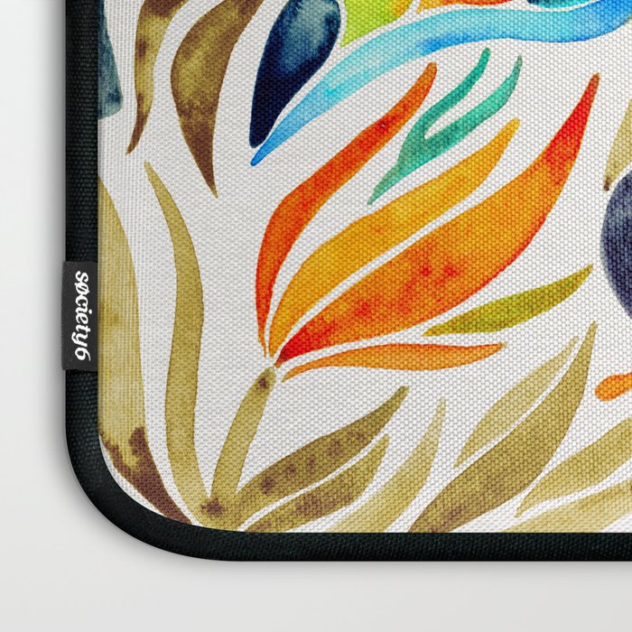Tropical Toucans - Sepia Palette Laptop Sleeve Gallery Image 3