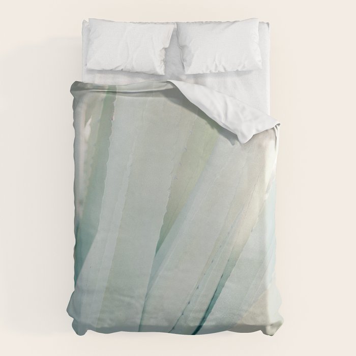 Aloë Vera in the Sun | Italy travel photography on film Duvet Cover Gallery Image 6