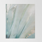 Aloë Vera in the Sun | Italy travel photography on film Throw Blanket Gallery Image 2