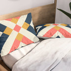 Bold Geometric Quilt Block Pillow Sham Gallery Image 2