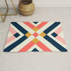 Bold Geometric Quilt Block Rug Gallery Image 1