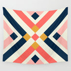 Bold Geometric Quilt Block Wall Tapestry Gallery Image 4