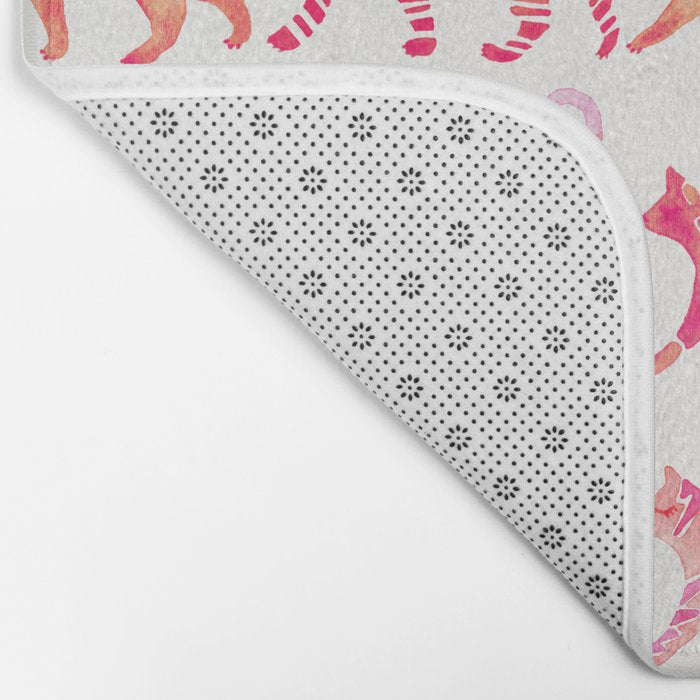 Cat Collection - Pink Palette Bath Mat Gallery Image 2