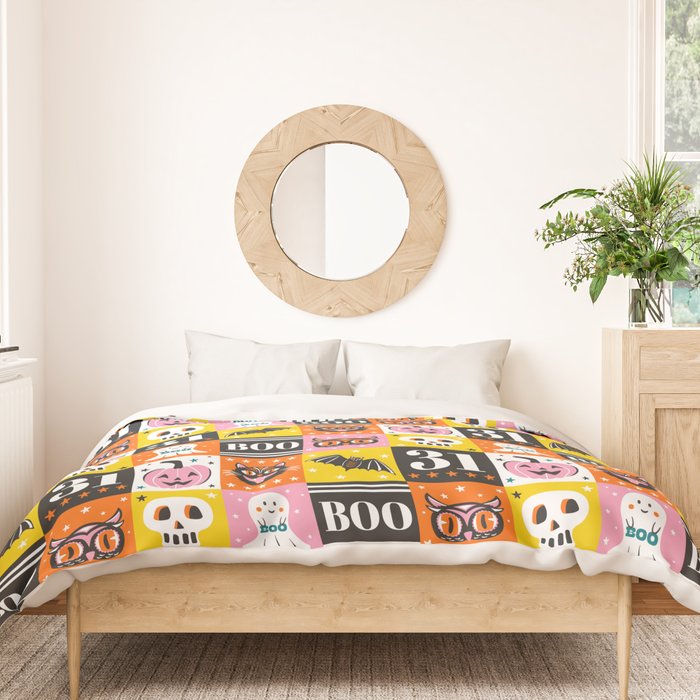 Halloween Block Party Duvet Cover Gallery Image 3