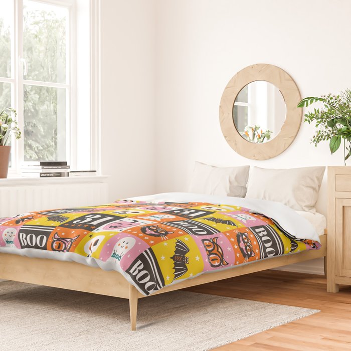 Halloween Block Party Duvet Cover Gallery Image 2