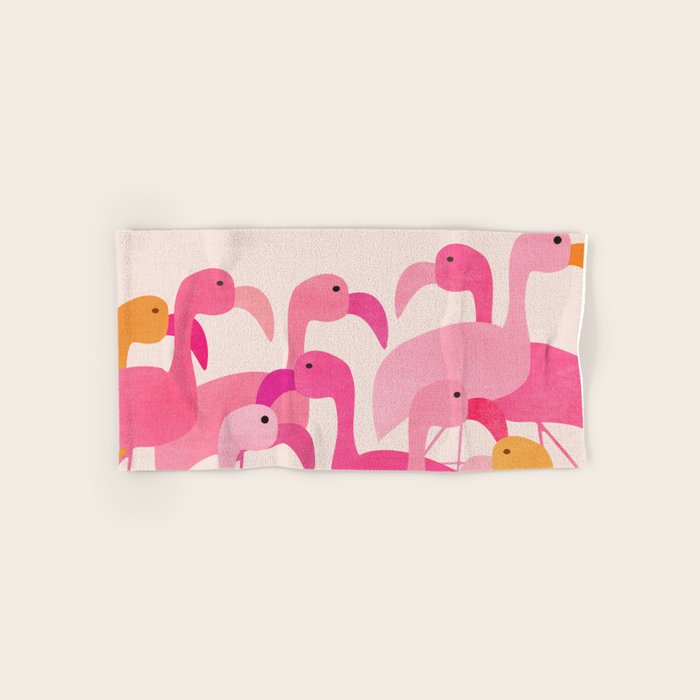 Florida Flamingos Bath Towel Gallery Image 1