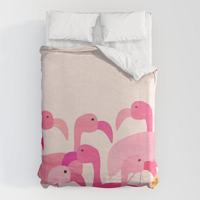 Florida Flamingos Duvet Cover Gallery Image 1