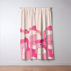 Florida Flamingos Window Curtain Gallery Image 3