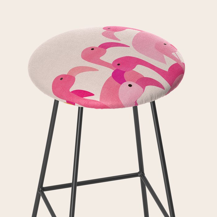 Florida Flamingos Stool Gallery Image 2