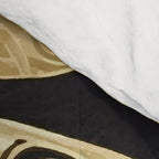 Black and Gold Klimt Cat in Royal Robes Comforter Gallery Image 4