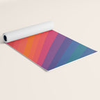 Sacred Geometric Stripes: Retro 80s Edition Yoga Mat Gallery Image 2