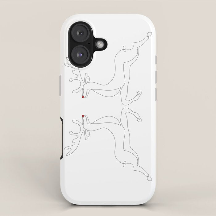 Red Nose Reindeer iPhone Case Gallery Image 1