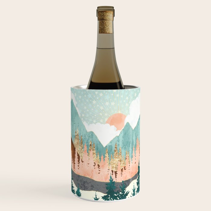 Winter Forest Vista Wine Chiller Gallery Image 1