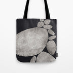 Balancing / Gray on Black Tote Bag Gallery Image 1