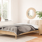 Balancing / Gray on Black Duvet Cover Gallery Image 2