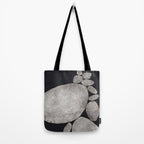 Balancing / Gray on Black Tote Bag Gallery Image 2