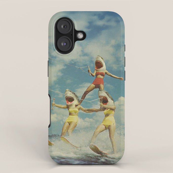 On Evil Beach - Shark Attack iPhone Case