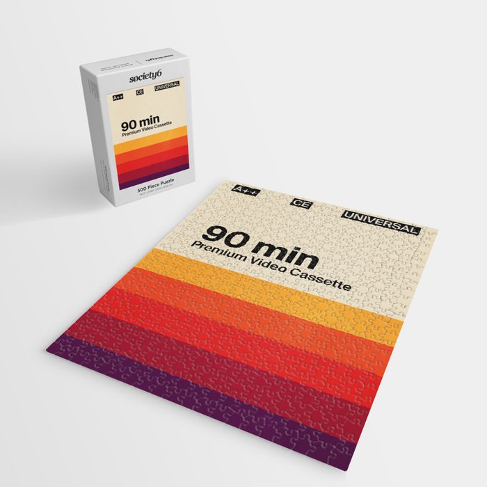 Retro VHS Cassette Tape Jigsaw Puzzle Gallery Image 2