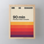 Retro VHS Cassette Tape Mini Art Print Gallery Image 1