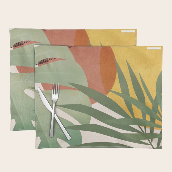 Tropical Garden Leaves 04 Placemat Gallery Image 1