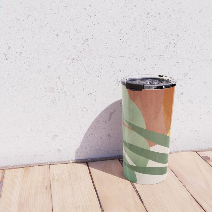 Tropical Garden Leaves 04 Travel Mug Gallery Image 4