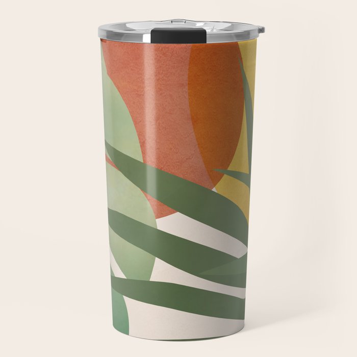 Tropical Garden Leaves 04 Travel Mug Gallery Image 1