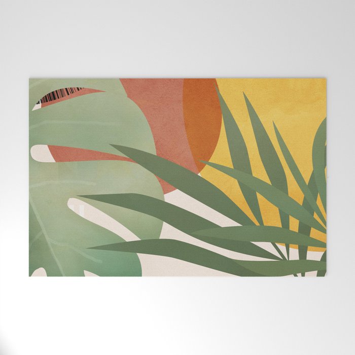 Tropical Garden Leaves 04 Welcome Mat Gallery Image 1