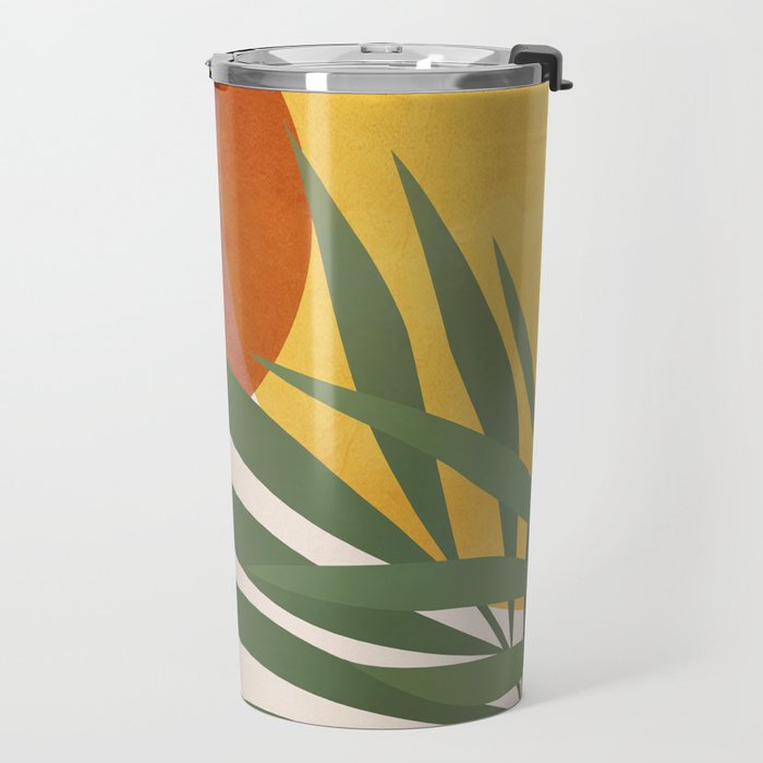 Tropical Garden Leaves 04 Travel Mug Gallery Image 2