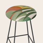 Tropical Garden Leaves 04 Stool Gallery Image 2