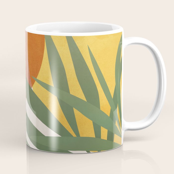 Tropical Garden Leaves 04 Coffee Mug Gallery Image 1