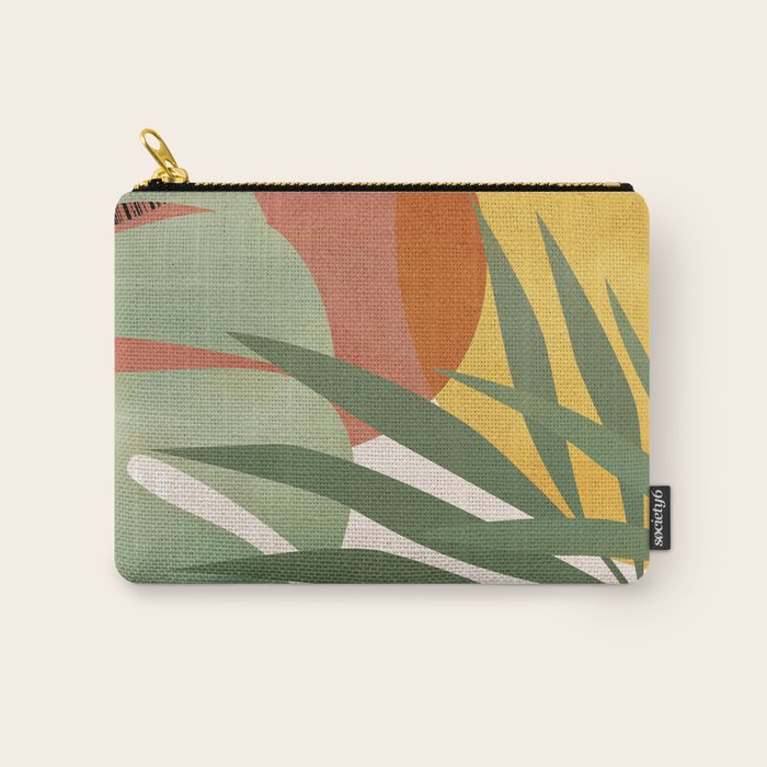 Tropical Garden Leaves 04 Carry All Pouch Gallery Image 1