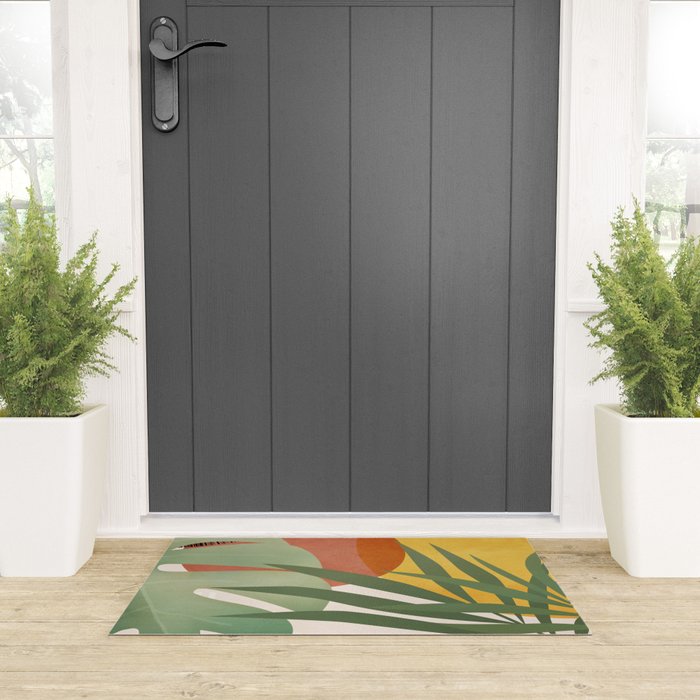 Tropical Garden Leaves 04 Welcome Mat Gallery Image 3