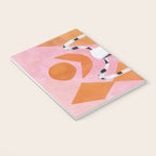 Pink And Orange Checkered Urn Vase Notebook Gallery Image 3
