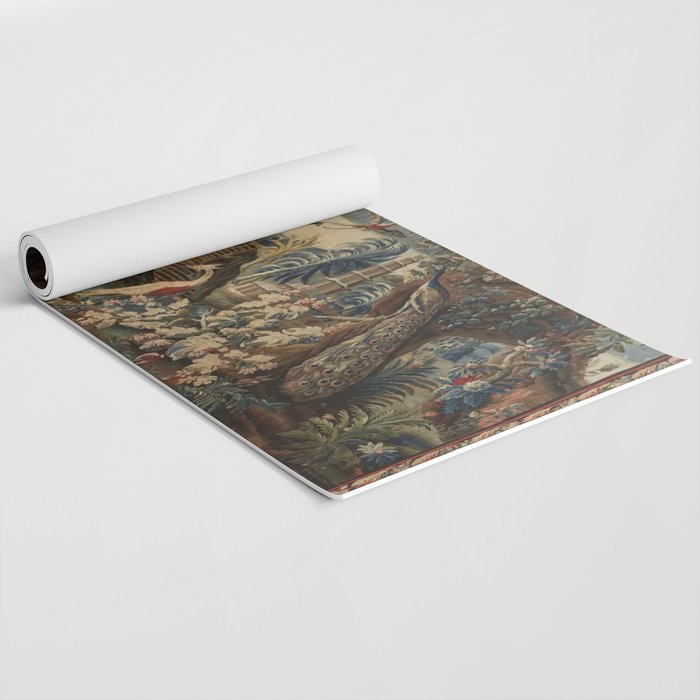 Antique 18th Century Chinoiserie French Gobelin Tapestry Yoga Mat Gallery Image 2