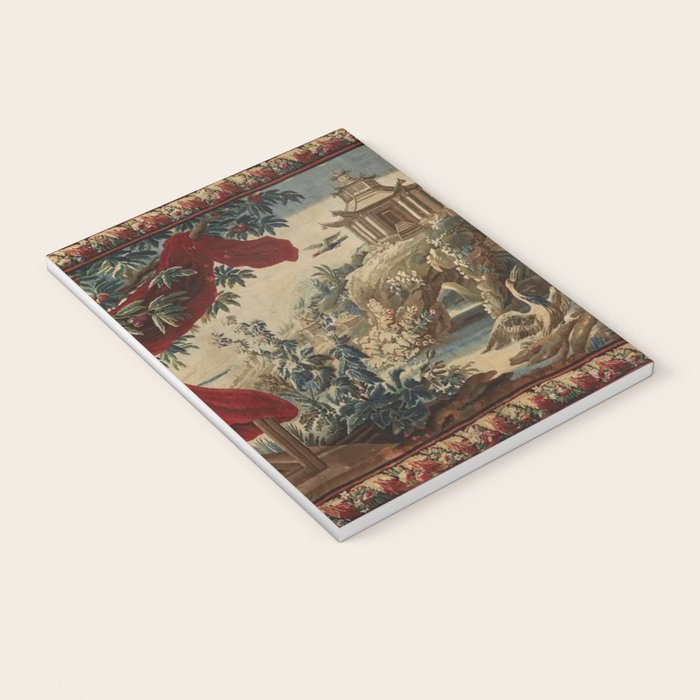Antique 18th Century Chinoiserie French Gobelin Tapestry Notebook Gallery Image 3
