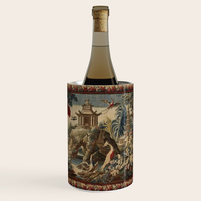Antique 18th Century Chinoiserie French Gobelin Tapestry Wine Chiller Gallery Image 1