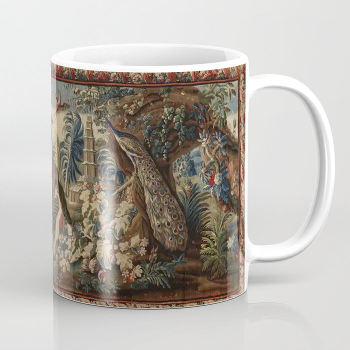 Antique 18th Century Chinoiserie French Gobelin Tapestry Coffee Mug Gallery Image 1