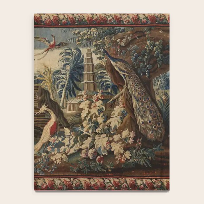 Antique 18th Century Chinoiserie French Gobelin Tapestry Notebook Gallery Image 4