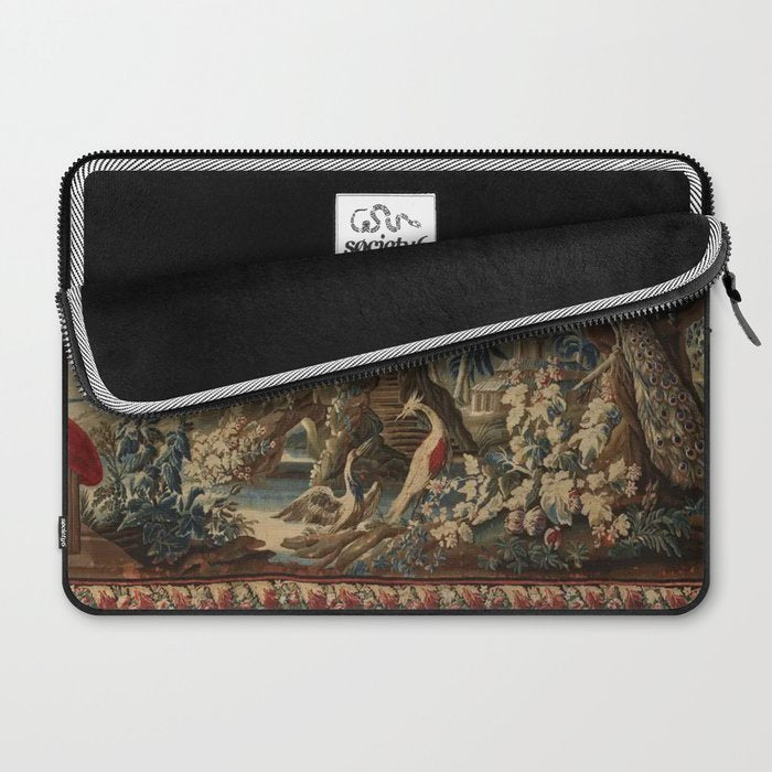 Antique 18th Century Chinoiserie French Gobelin Tapestry Laptop Sleeve Gallery Image 2