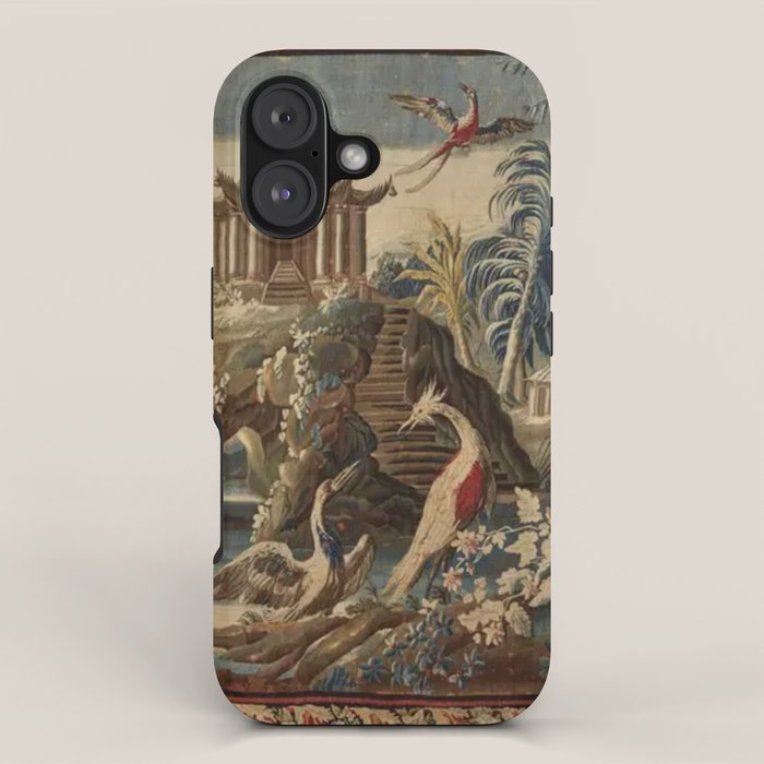 Antique 18th Century Chinoiserie French Gobelin Tapestry iPhone Case Gallery Image 1