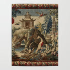 Antique 18th Century Chinoiserie French Gobelin Tapestry Poster Gallery Image 4
