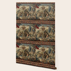 Antique 18th Century Chinoiserie French Gobelin Tapestry Wallpaper Gallery Image 2