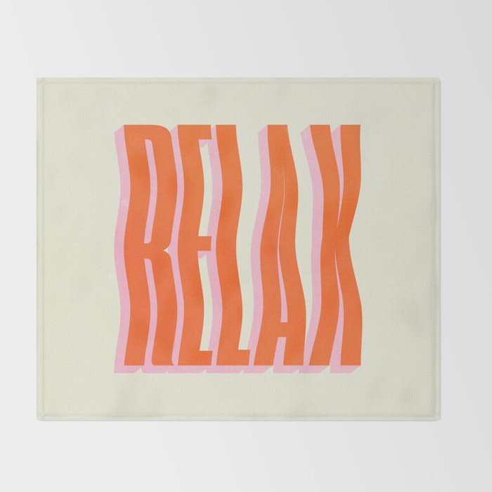 Relax: Wavy Edition Throw Blanket Gallery Image 2