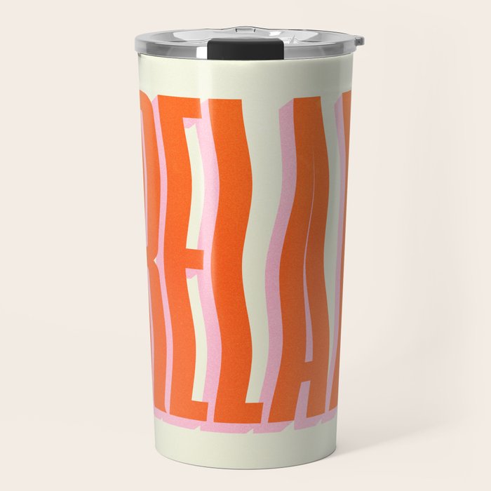 Relax: Wavy Edition Travel Mug Gallery Image 1